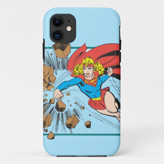 Supergirl vernietigt Kei Case-Mate iPhone Case (Achterkant)