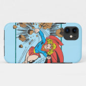 Supergirl vernietigt Kei Case-Mate iPhone Case (Achterkant (horizontaal))
