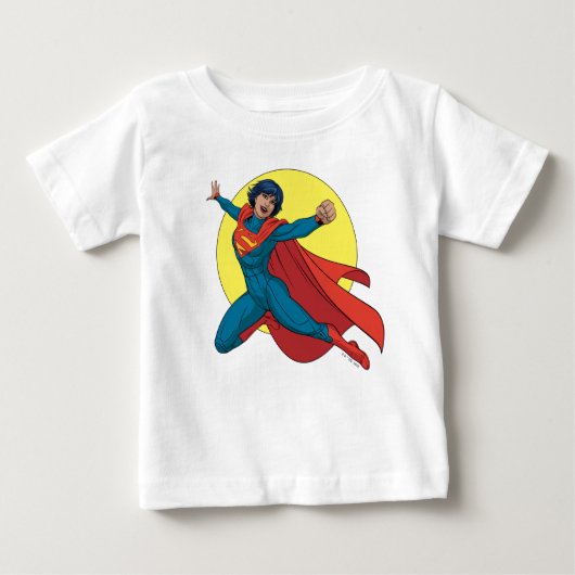 Supergirl Vliegen in Blauw Pak (Voorkant)