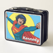 Supergirl Vliegen in Blauw Pak (Achterkant)