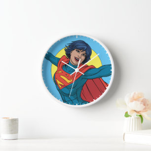 Supergirl Vliegen in Blauw Pak