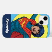 Supergirl Vliegen in Blauw Pak Case-Mate iPhone Case (Achterkant (horizontaal))