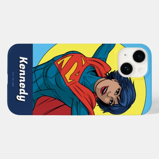 Supergirl Vliegen in Blauw Pak Case-Mate iPhone Case (Achterkant (horizontaal))