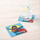 Supergirl Vliegen in Blauw Pak Kartonnen Onderzetters (Insitu)