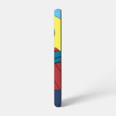 Supergirl Vliegen in Blauw Pak Samsung Galaxy Hoesje (Linkerkant)