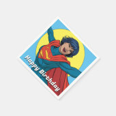 Supergirl Vliegen in Blauw Pak Servet (Hoek)