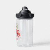 Supergirl Vliegen in Blauw Pak Waterfles (Achterkant)