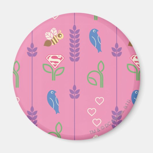 Supergirl vogels, bijen, bomen magneet (Voorkant)