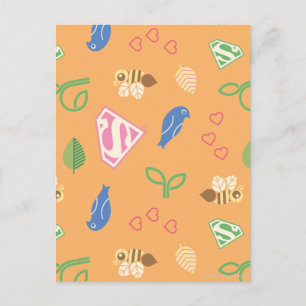 Supergirl vogels en bijen Sinaasappel Briefkaart