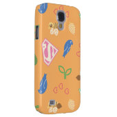 Supergirl vogels en bijen Sinaasappel Case-Mate Samsung Galaxy Hoesje (Back/Rechts)