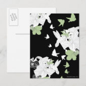 Supergirl vogels en veren briefkaart (Voorkant / Achterkant)