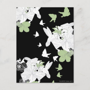 Supergirl vogels en veren briefkaart