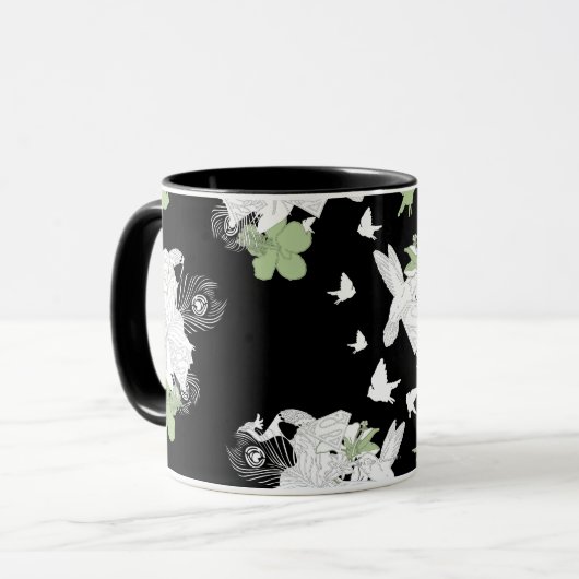 Supergirl vogels en veren mok (Voorkant links)