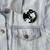 Supergirl vogels en veren ronde button 5,7 cm (In situ)