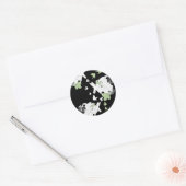 Supergirl vogels en veren ronde sticker (Envelop)