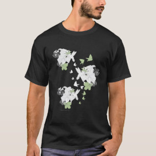 Supergirl vogels en veren t-shirt