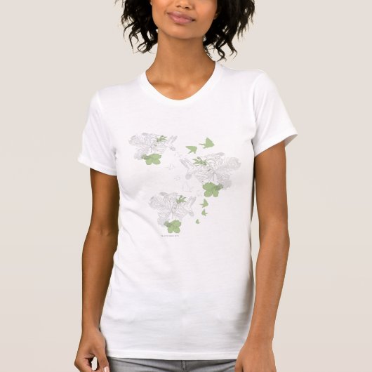 Supergirl vogels en veren t-shirt (Voorkant)