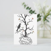 Supergirl vogels in de boom briefkaart (Staand voorkant)