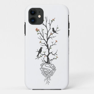 Supergirl vogels in de boom Case-Mate iPhone case