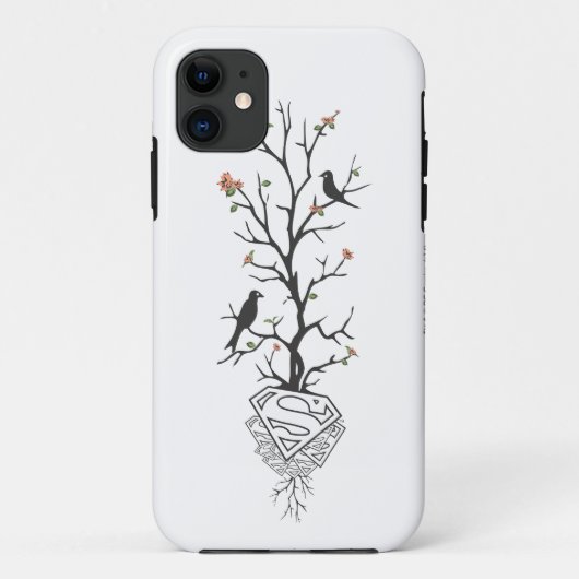 Supergirl vogels in de boom Case-Mate iPhone case (Achterkant)