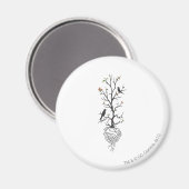 Supergirl vogels in de boom magneet (Voorkant / Achterkant)