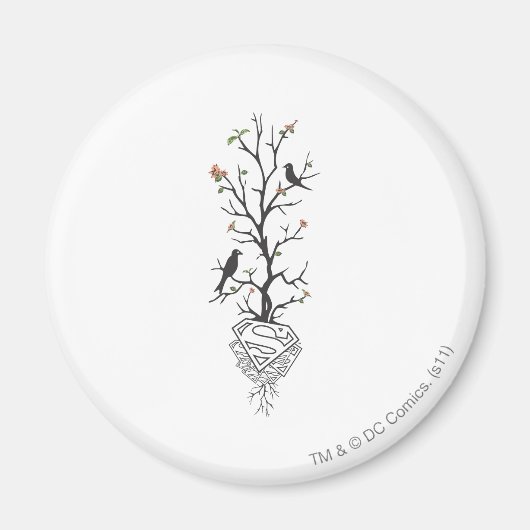 Supergirl vogels in de boom magneet (Voorkant)