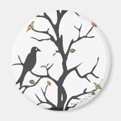 Supergirl vogels in de boom magneet (Voorkant)