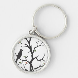 Supergirl vogels in de boom sleutelhanger