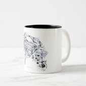 Supergirl Volledig Geweldige Tweekleurige Koffiemok (Voorkant rechts)