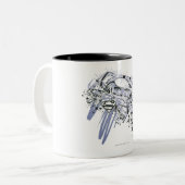 Supergirl Volledig Geweldige Tweekleurige Koffiemok (Voorkant links)