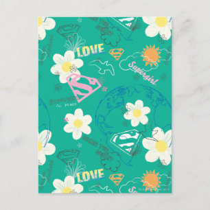 Supergirl voor het Vredespatroon Briefkaart