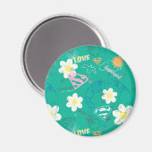 Supergirl voor het Vredespatroon Magneet (Voorkant / Achterkant)