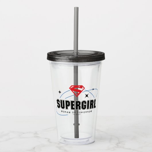 Supergirl Vrouw van Morgen Acryl Drinkbeker (Voorkant)