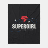 Supergirl Vrouw van Morgen Fleece Deken (Voorkant)