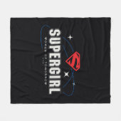 Supergirl Vrouw van Morgen Fleece Deken (Voorkant (Horizontaal))