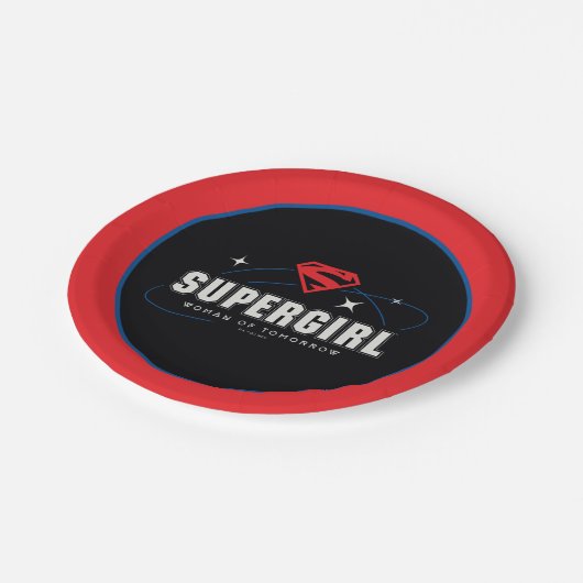 Supergirl Vrouw van Morgen Papieren Bordje (Gekanteld)