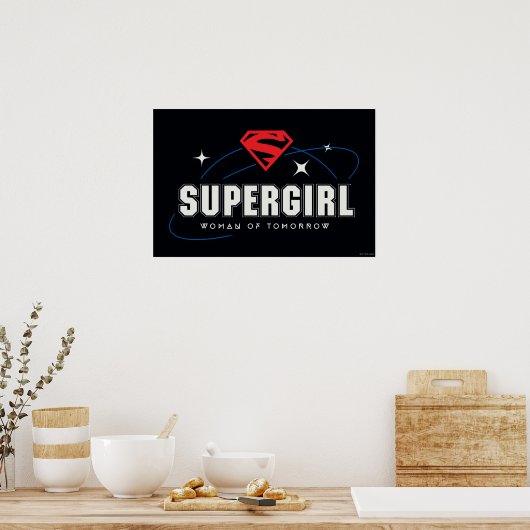 Supergirl Vrouw van Morgen Poster (Keuken)