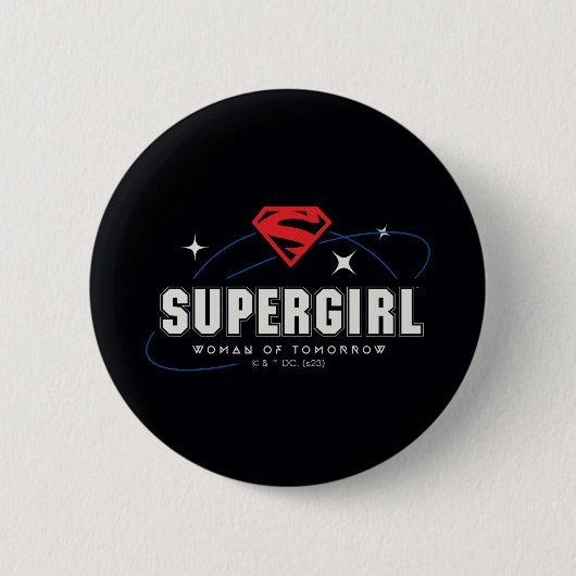 Supergirl Vrouw van Morgen Ronde Button 5,7 Cm (Voorkant)