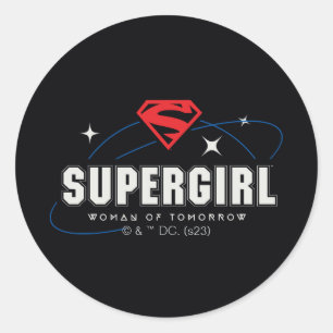 Supergirl Vrouw van Morgen Ronde Sticker
