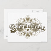 Supergirl Wat is een meisje dat bruin moet doen Briefkaart (Voorkant / Achterkant)