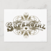 Supergirl Wat is een meisje dat bruin moet doen Briefkaart (Voorkant)