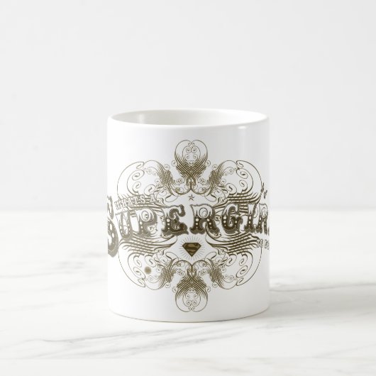 Supergirl Wat is een meisje dat bruin moet doen Koffiemok (Center)