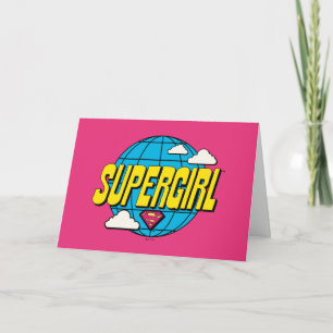 Supergirl wereldwijde pop-grafiek kaart