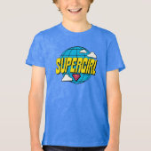 Supergirl wereldwijde pop-grafiek Tri-Blend shirt (Voorkant)