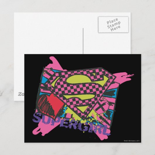 Supergirl X Briefkaart (Voorkant / Achterkant)