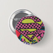 Supergirl X Ronde Button 5,7 Cm (Voorkant /achterkant)