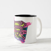 Supergirl X Tweekleurige Koffiemok (Voorkant rechts)