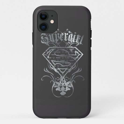 Supergirl Zilveren Logo Case-Mate iPhone Case (Achterkant)