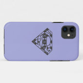 Supergirl Zwart Argyle Logo Case-Mate iPhone Case (Achterkant (horizontaal))