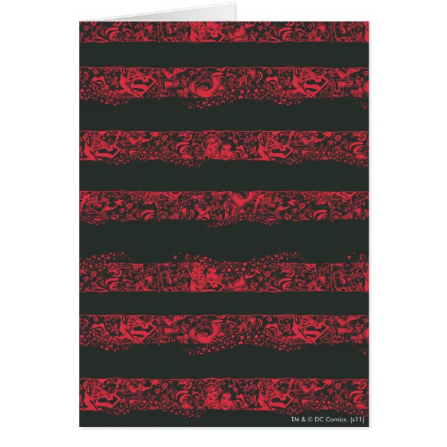 Supergirl, zwart-wit en rood lijnpatroon (Voorkant)